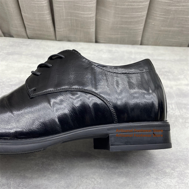 Men's Black Leather Oxford Sho - Formal Men Daily Wear Shoes ulasan dan harga