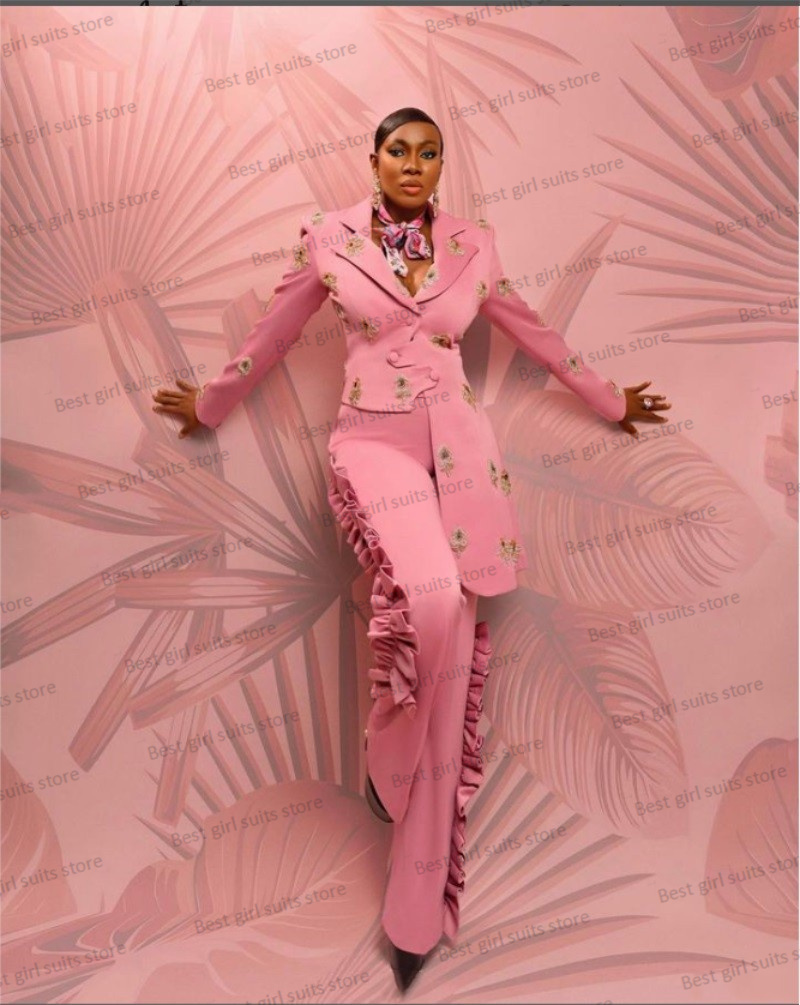 Pink Wedding Women Suit Set Bl - Men'S Formal Wear For Wedding Guest ulasan dan harga