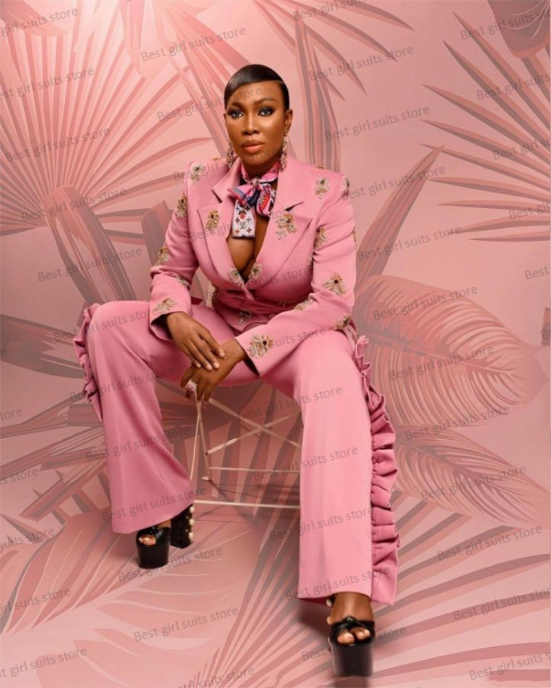 Pink Wedding Women Suit Set Bl - Men'S Formal Wear For Wedding Guest ulasan dan harga