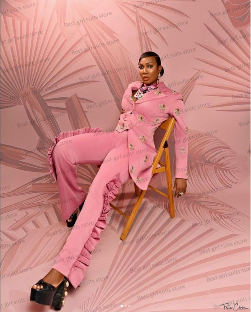 Pink Wedding Women Suit Set Bl - Men'S Formal Wear For Wedding Guest ulasan dan harga