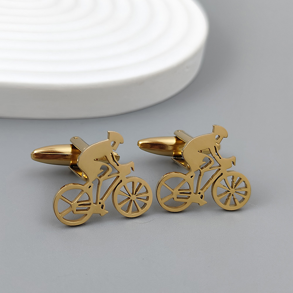 Bicycle racer gold-plated cuff - Men Formal Wear With Tie ulasan dan harga