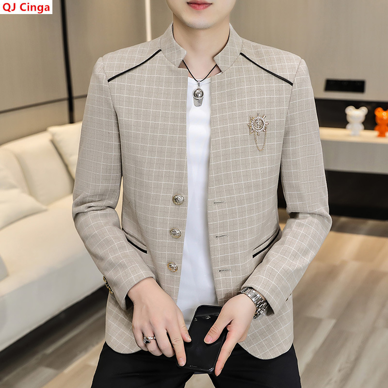Chinese-style Men's Long-sleev - Asian Men Formal Wear ulasan dan harga