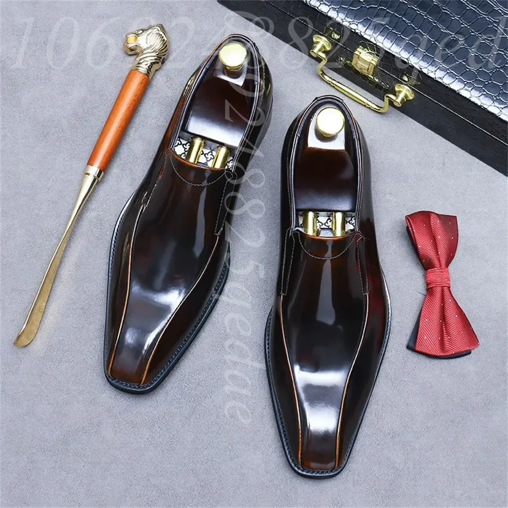 Men's Handmade Vintage Lace-Up - Formal Men Daily Wear Footwear ulasan dan harga