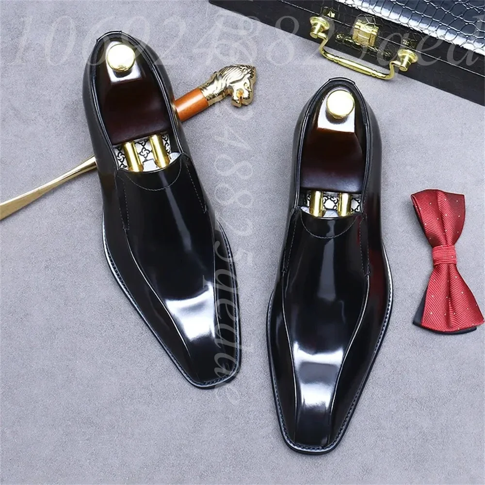 Men's Handmade Vintage Lace-Up - Formal Men Daily Wear Footwear ulasan dan harga