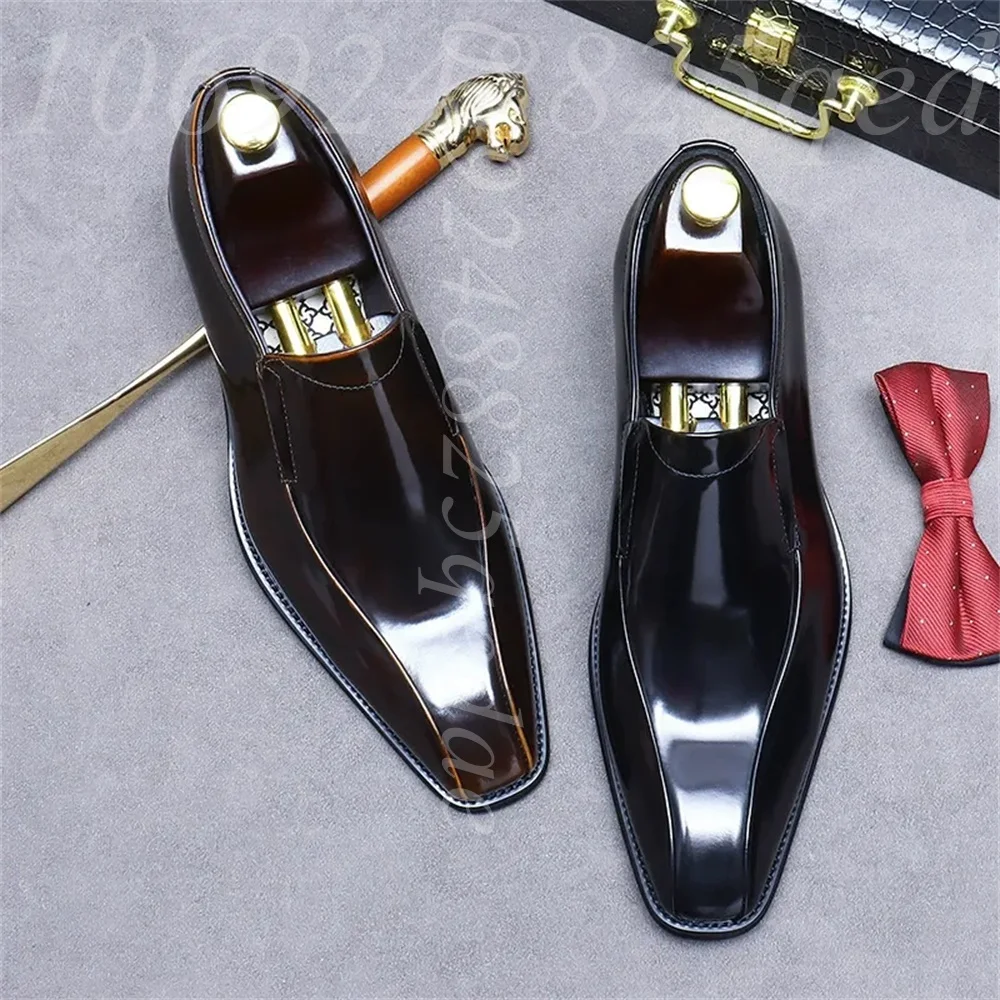 Men's Handmade Vintage Lace-Up - Formal Men Daily Wear Footwear ulasan dan harga
