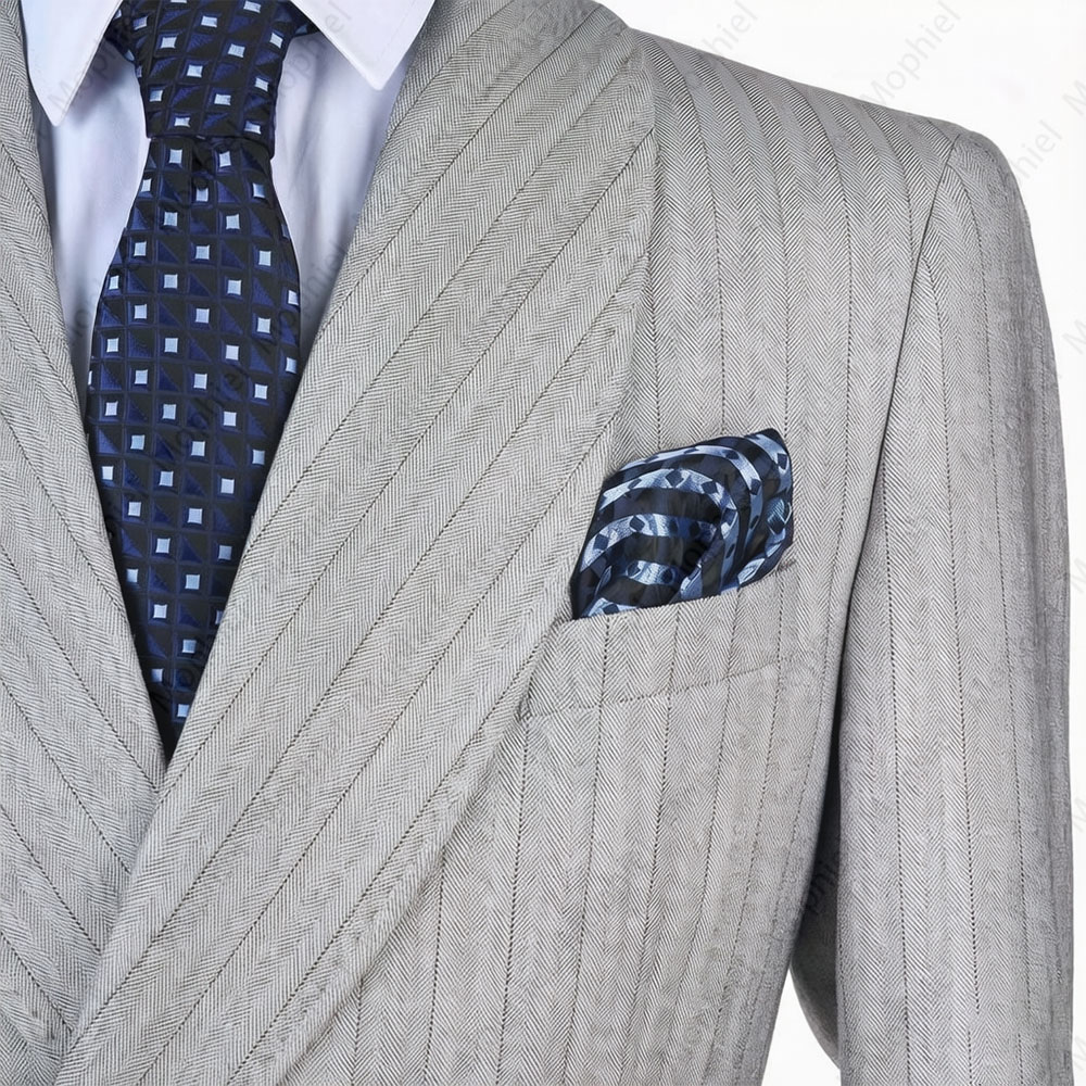 Mophiel Light Grey Men Suits S - Men'S Formal Wear For A Wedding ulasan dan harga