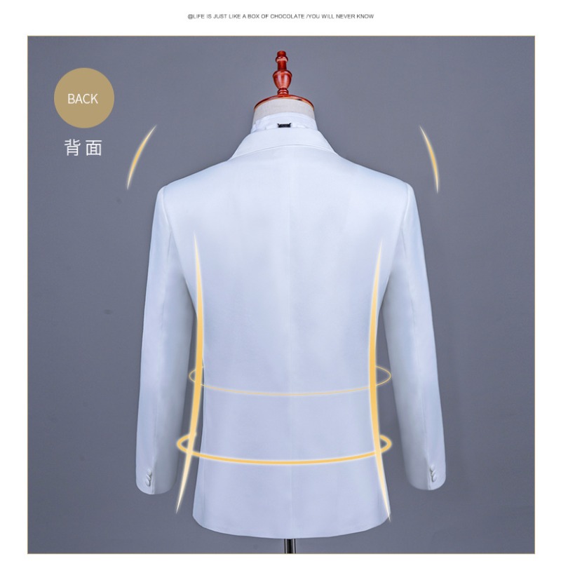 Men's Asian Size White Chinese - Asian Men Formal Wear ulasan dan harga