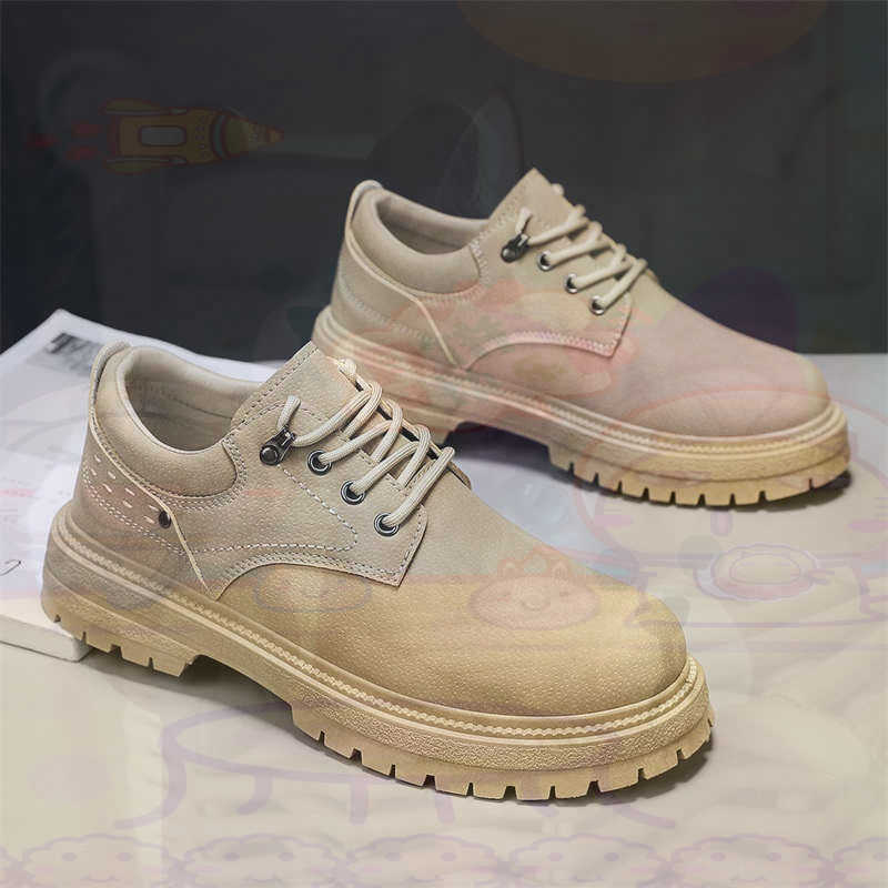 Dark Natural Leather Fashion T - Formal Men Daily Wear Footwear ulasan dan harga