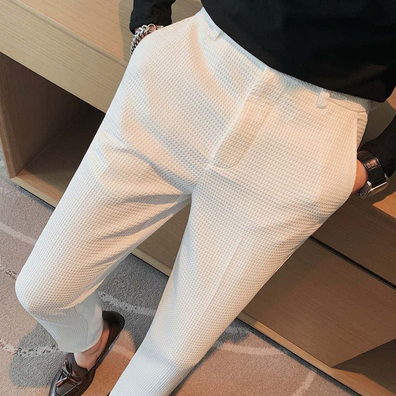 2024 Autumn New Waffle Stretch - Men'S Formal Wear For A Wedding ulasan dan harga