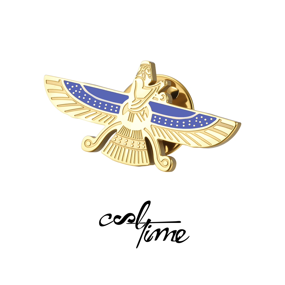 CoolTime Faravahar Pin Badge B - Tuxedo Lapel Pin ulasan dan harga