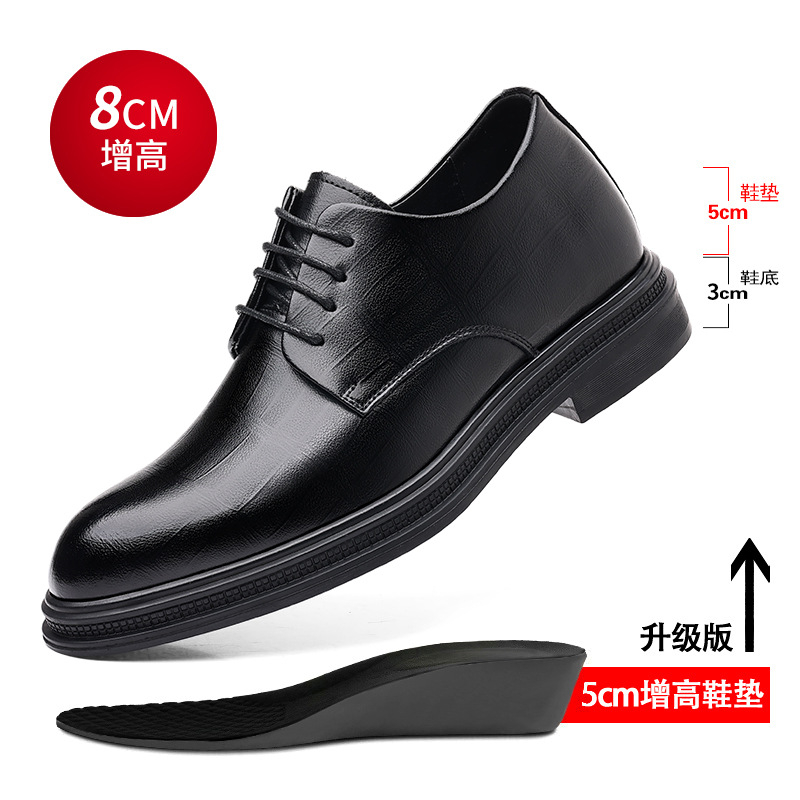 Mens Black Textured Leather Po - Formal Men Daily Wear Shoes ulasan dan harga