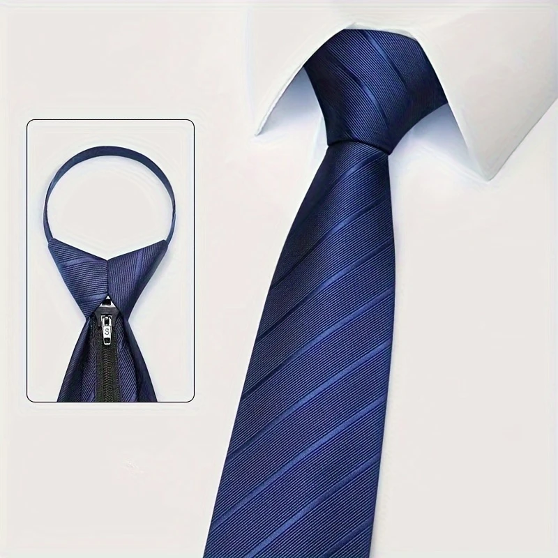 6Pcs Men's Zip Tie Ties 8cm (3 - Men Formal Wear With Tie ulasan dan harga