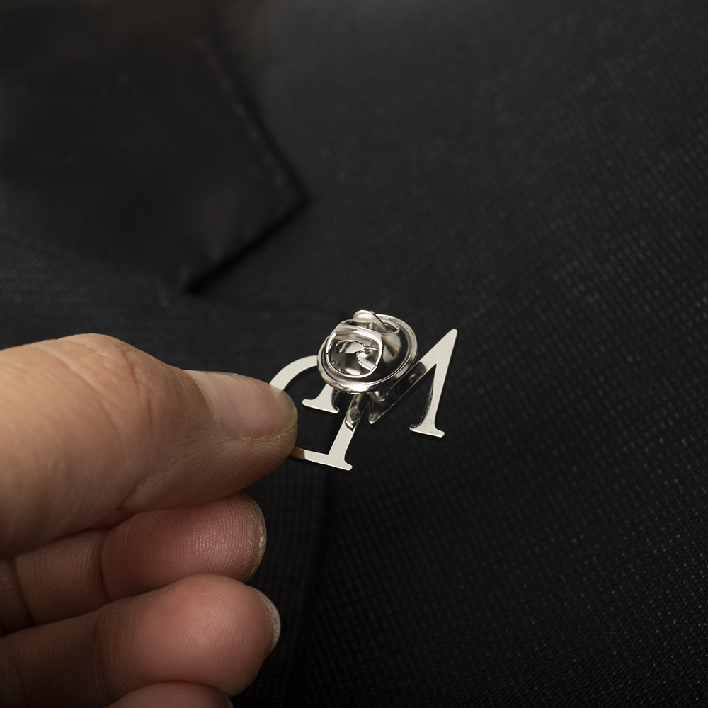 Tangula Custom Initials Brooch - Tuxedo Lapel Pin ulasan dan harga