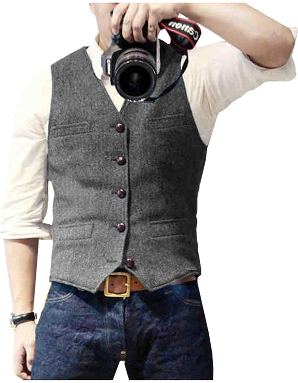 Men's Suit Vest V Neck Wool He - Men'S Formal Wear For A Wedding ulasan dan harga