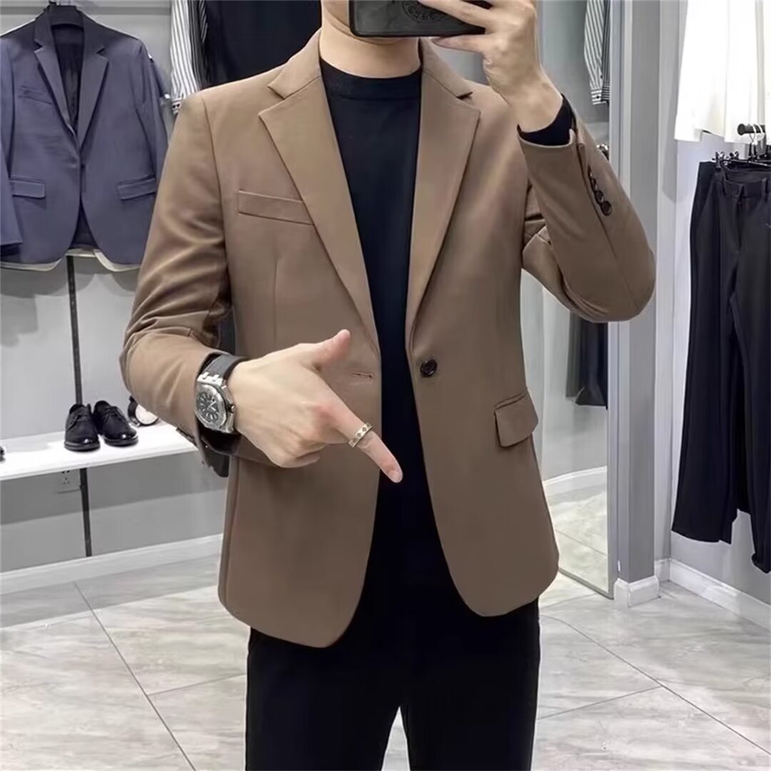 Men's Korean Style Slim Blazer - Asian Men Formal Wear ulasan dan harga