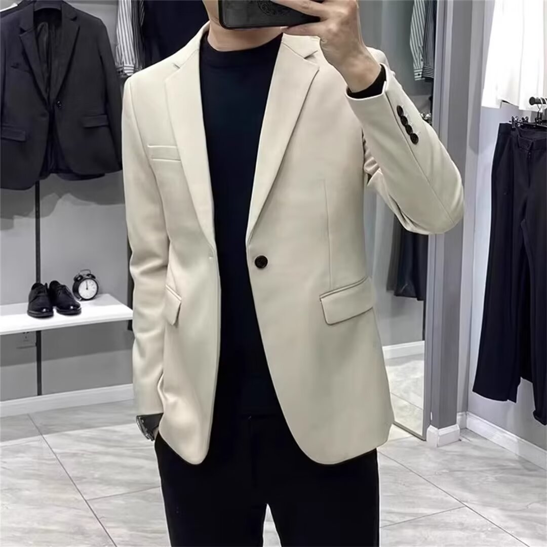 Men's Korean Style Slim Blazer - Asian Men Formal Wear ulasan dan harga