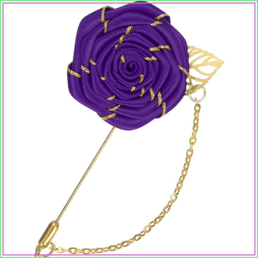 Rose Brooch Pin Cloth Rose Flo - Tuxedo Lapel Pin ulasan dan harga