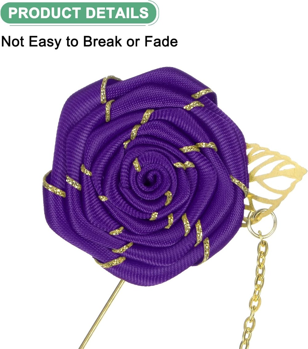 Rose Brooch Pin Cloth Rose Flo - Tuxedo Lapel Pin ulasan dan harga