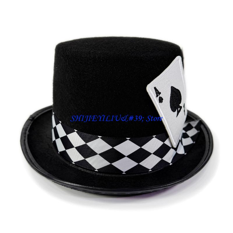 E21F Elegant Top Hat for Women - Tall Men Formal Wear ulasan dan harga