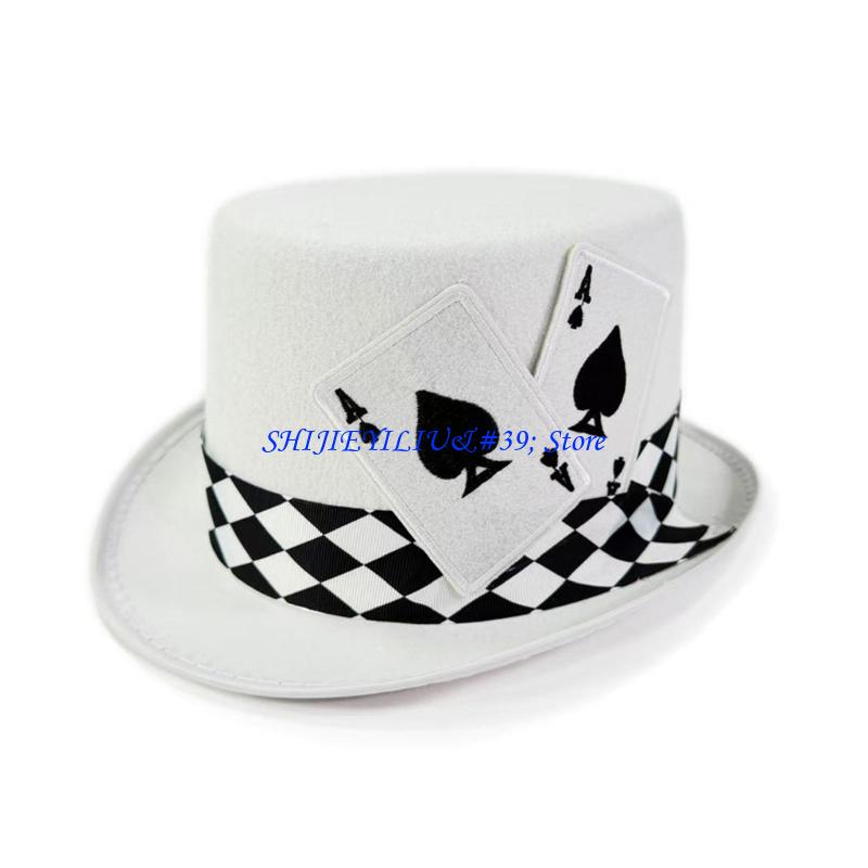 E21F Elegant Top Hat for Women - Tall Men Formal Wear ulasan dan harga