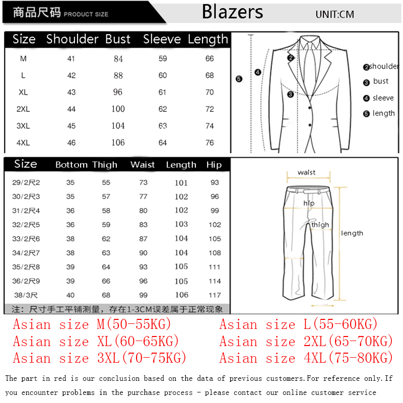 Wedding suit men Slim Fit Plai - Asian Men Formal Wear ulasan dan harga